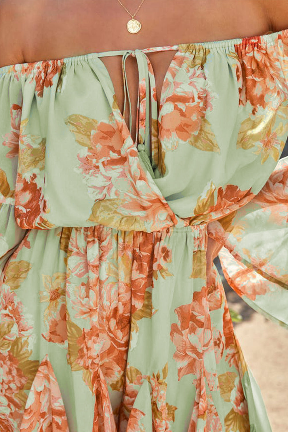 Romantic Floral Print Romper